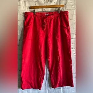 Sun Bay Womens Size XL Red Capris Pants